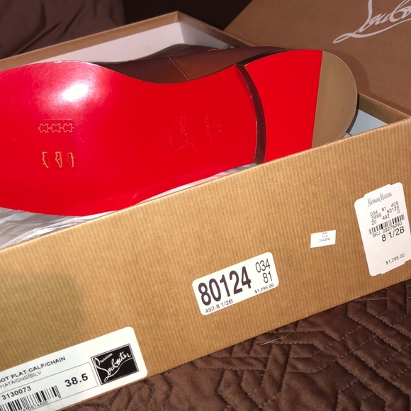 Cate Boot Flat calf/chain Christian Louboutin SALE - Picture 2 of 8